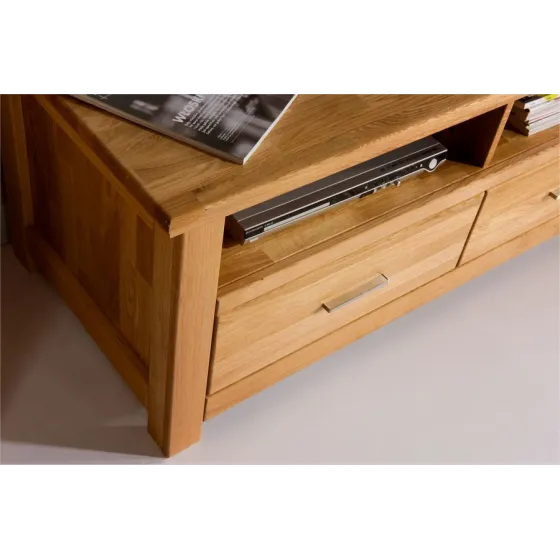 Mobilier home-cinéma, en bois 100% massif pour salon collection ROMA