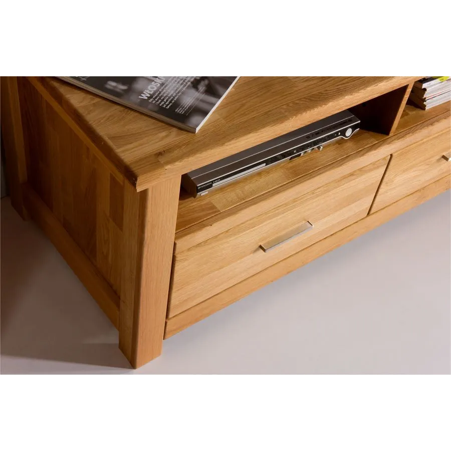 Mobilier home-cinéma, en bois 100% massif pour salon collection ROMA