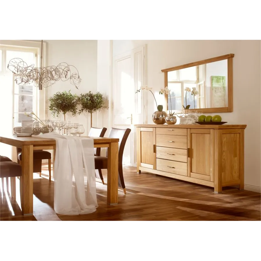 Buffet en chêne massif pour salon collection ROMA