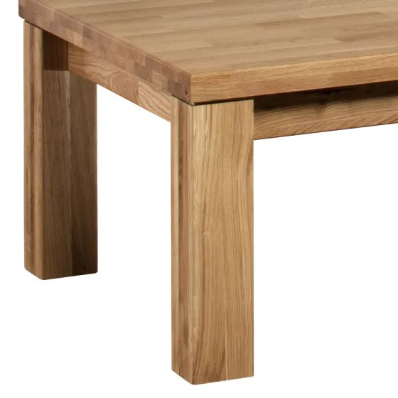 Table basse carre avec pieds en bois massif collection ROMA