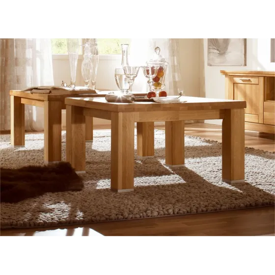 Table basse en chêne haut de gamme collection ROMA