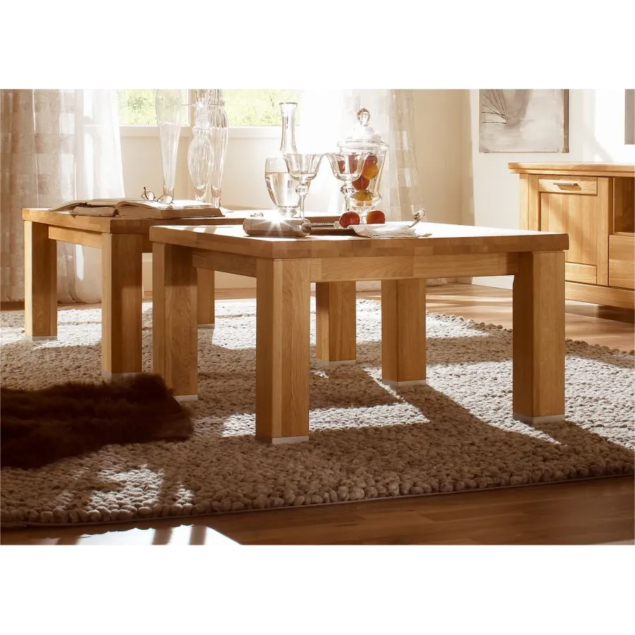 Table basse en chêne haut de gamme collection ROMA