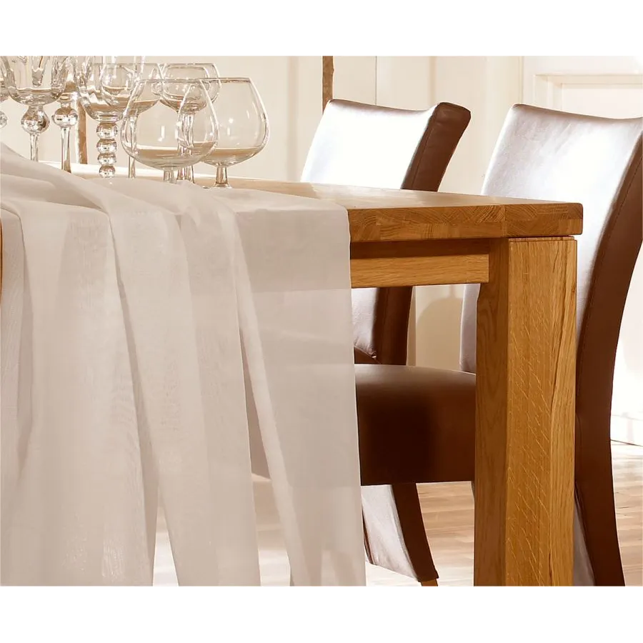 Table à manger en bois massif style contemporain collection ROMA