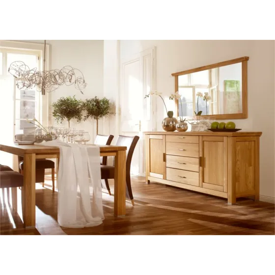 Table en bois 6 a 8 personnes pour salle a manger collection ROMA
