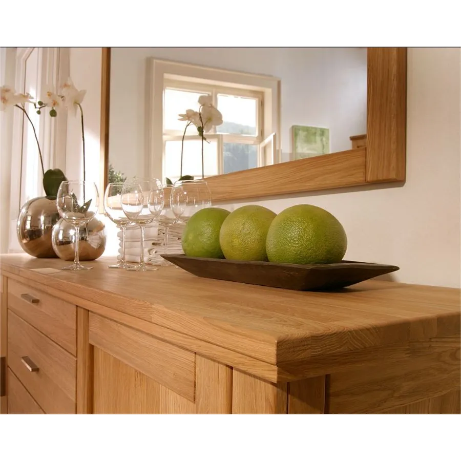 Miroir rectangulaire en bois pour salon collection ROMA