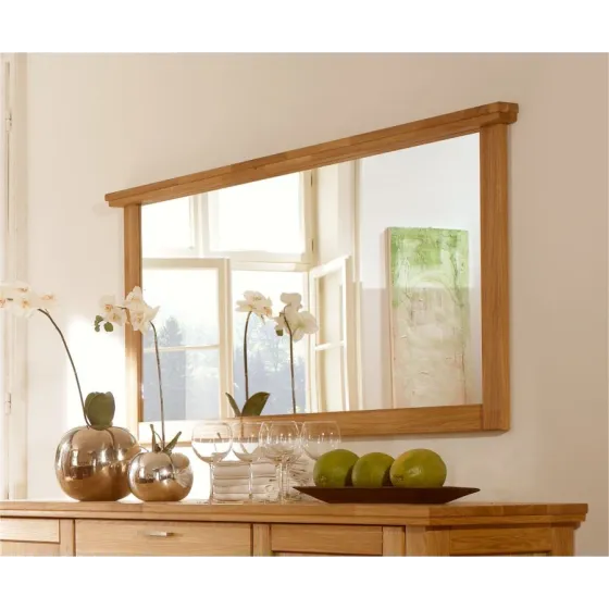 Miroir contour bois pour salle a manger collection ROMA