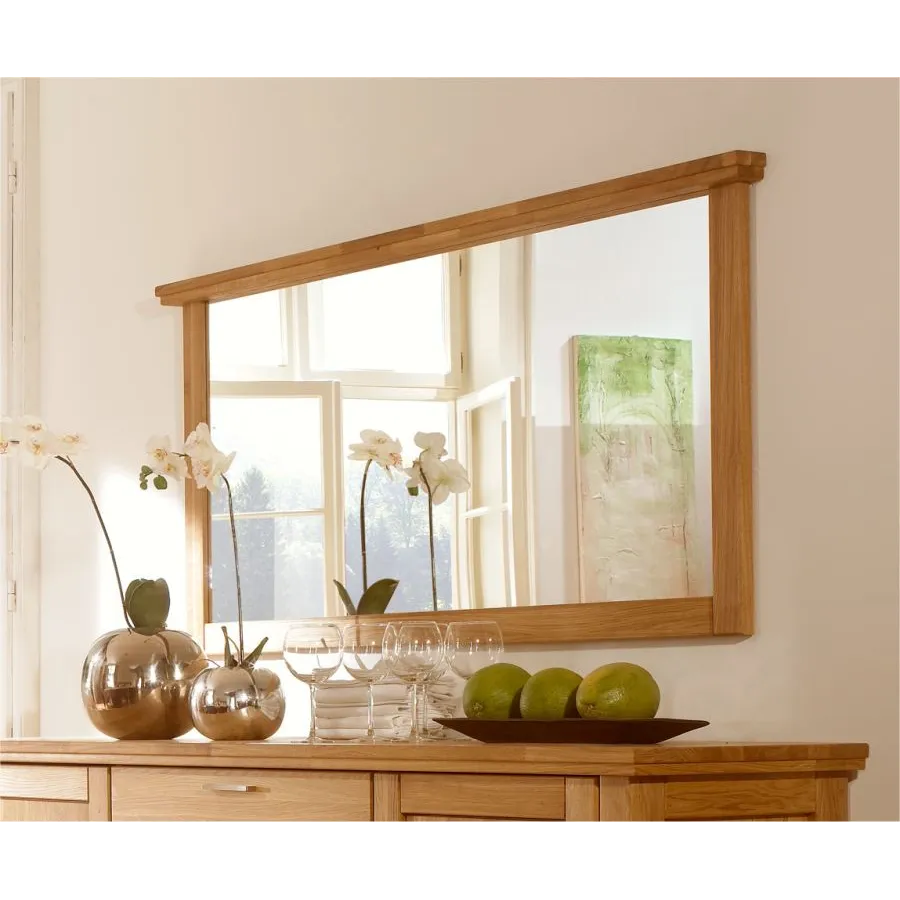 Miroir contour bois pour salle a manger collection ROMA