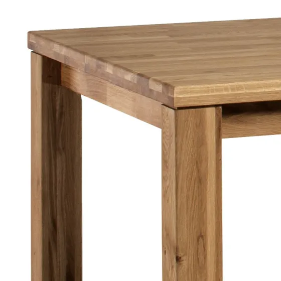 Bureau moderne avec pieds en chêne massif 8x8 cm collection ROMA