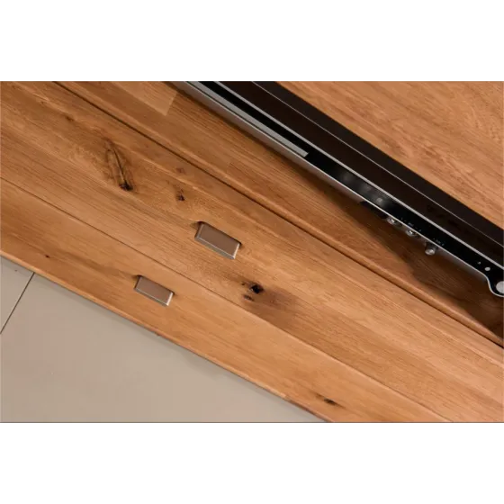 Meuble télé en bois massif avec niche de rangement collection VERONA