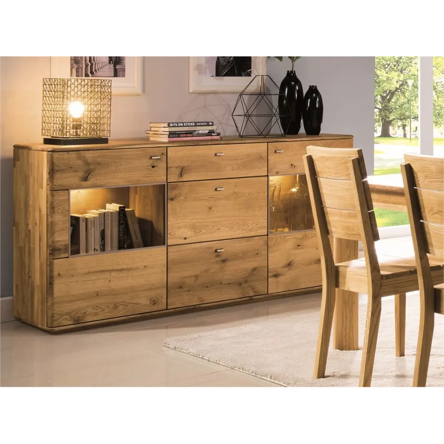 Buffet en bois massif  pour salon collection VERONA