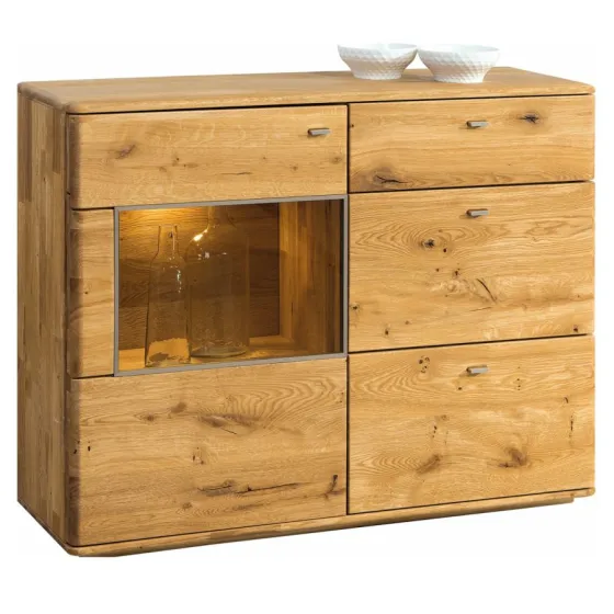 Buffet chêne massif naturel moderne pour salon VERONA