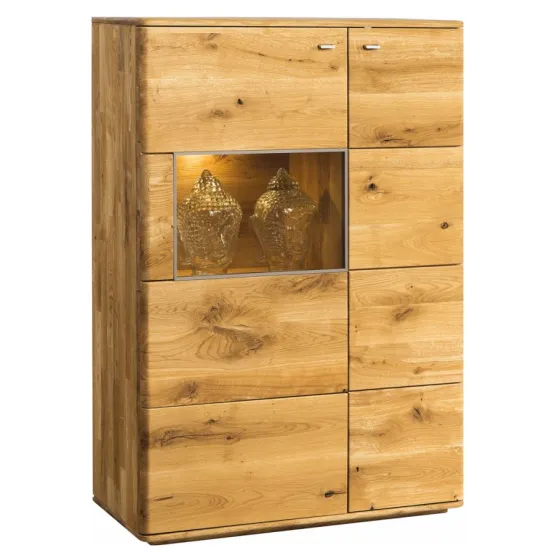 vaisselier bois avec façade vitrée collection VERONA