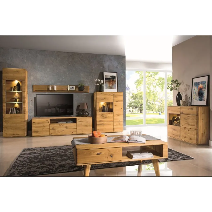 Vaisselier en bois pour salon contemporain collection VERONA