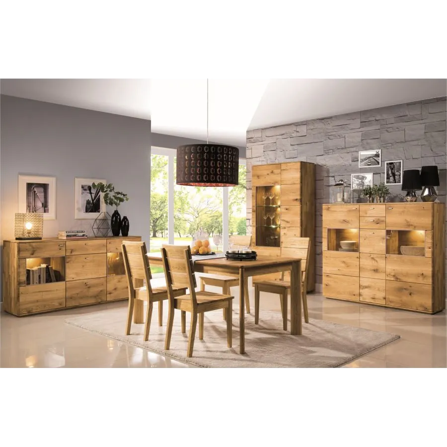 vaisselier en chêne massif pour salle a manger collection VERONA