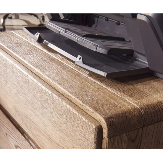 Table de chevet bois chêne brossé finition clair ou brulée VOLA