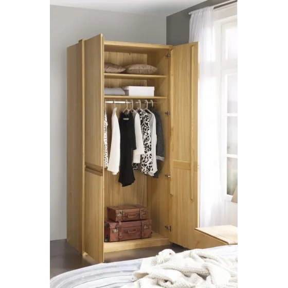 armoire dressing bois 2 étagères collection VOLA