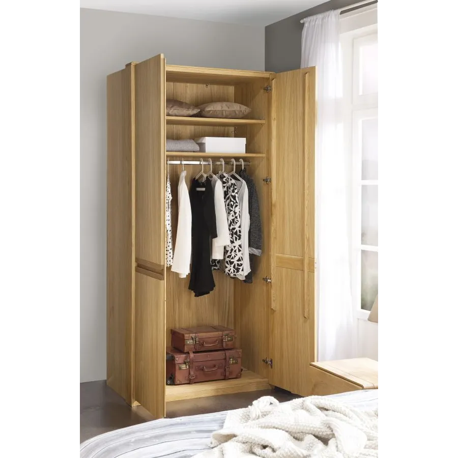 armoire dressing bois 2 étagères collection VOLA