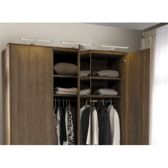 armoire 3 portes bois avec étagères  collection VOLA