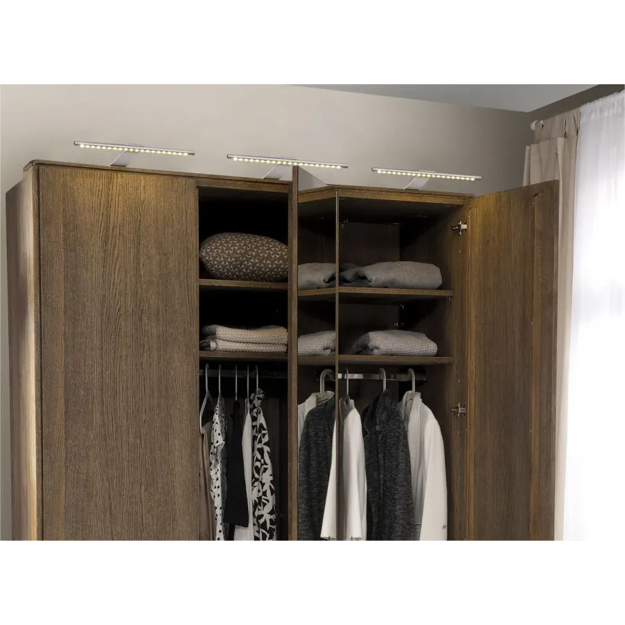 armoire 3 portes bois avec étagères  collection VOLA