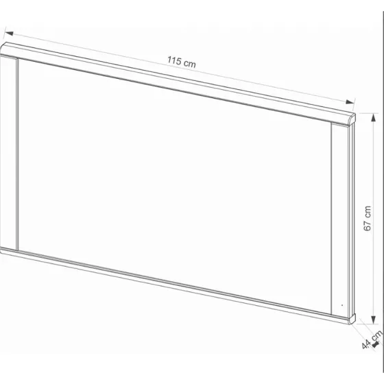 Grand miroir pour la coiffeuse en bois collection VOLA