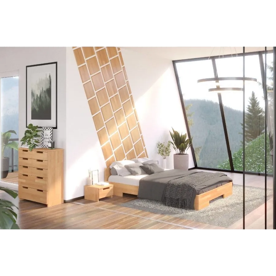 lit en bois massif pour chambre collection ZENNO