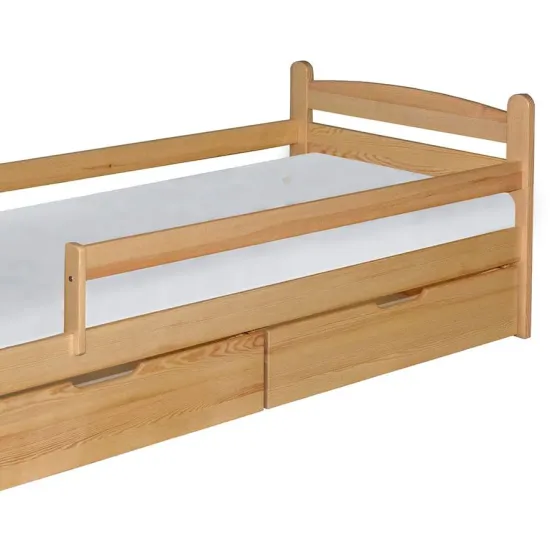 Lit enfant 90x200 en bois pin naturel MAURY