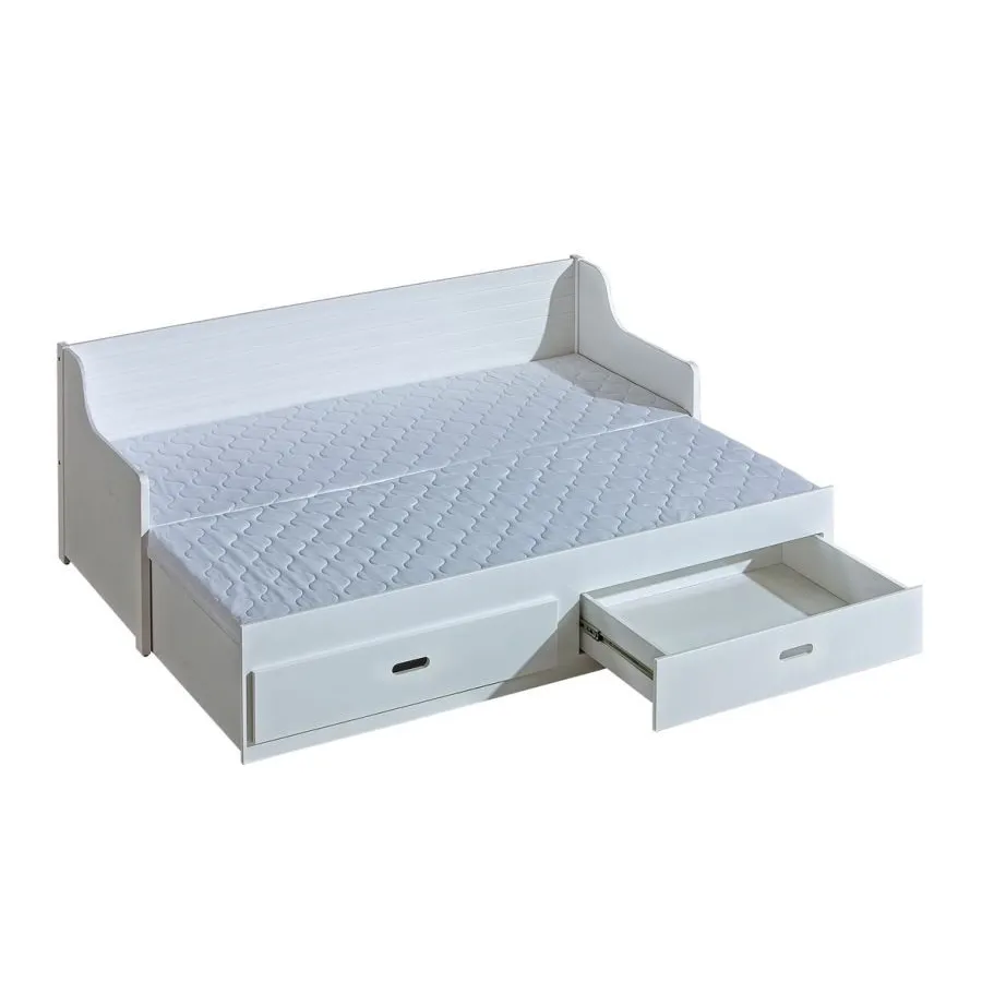 Lit gigogne 2 places avec rangement collection HOBBY