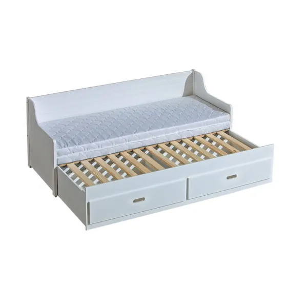 Lit gigogne bois avec sommier en pin massif collection HOBBY