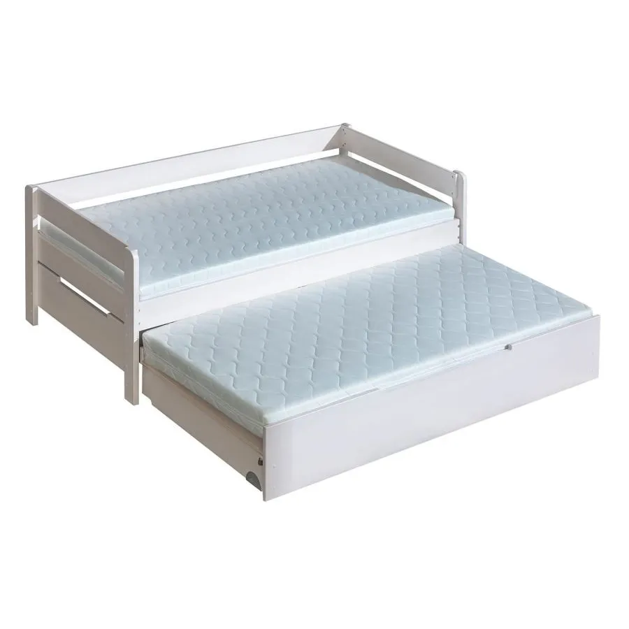 Lit gigogne en bois avec 2 couchages collection TED