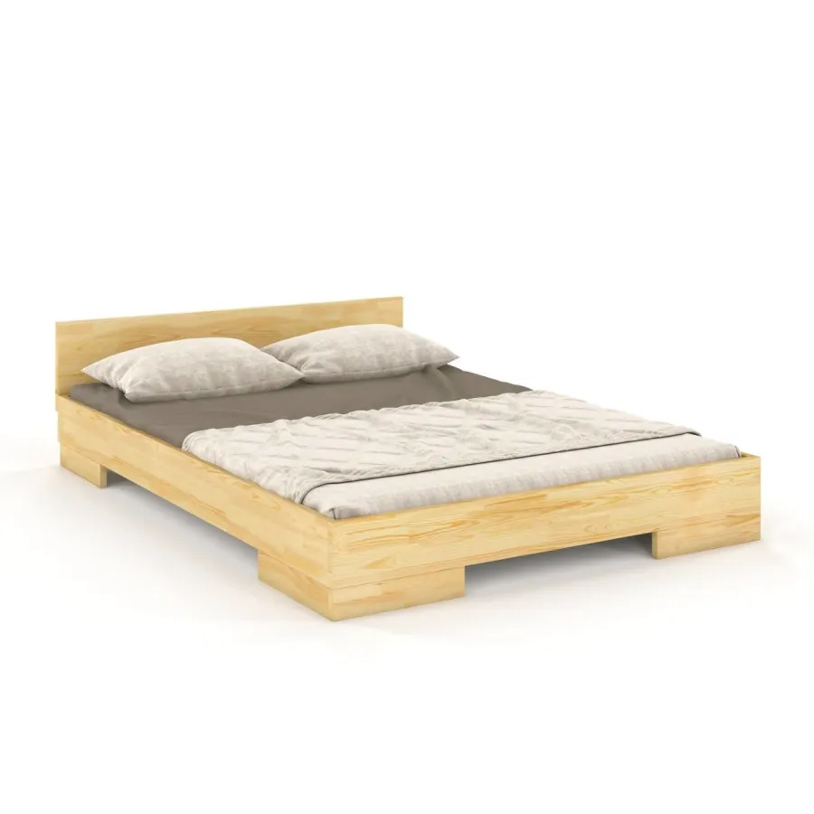 lit en pin massif finition naturel collection ZENNO
