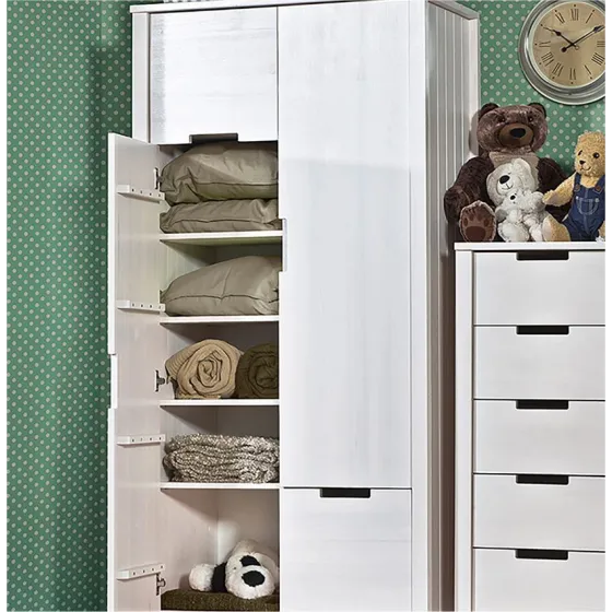Armoire en bois avec 4 étagères collection TOM