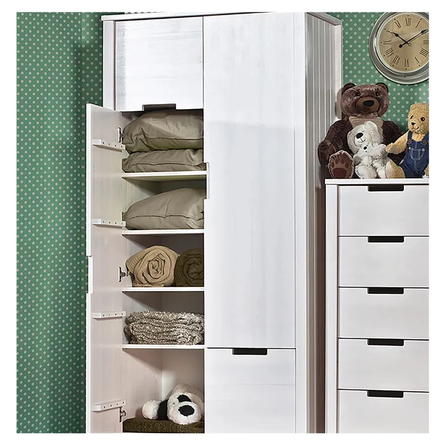 Armoire en bois avec 4 étagères collection TOM