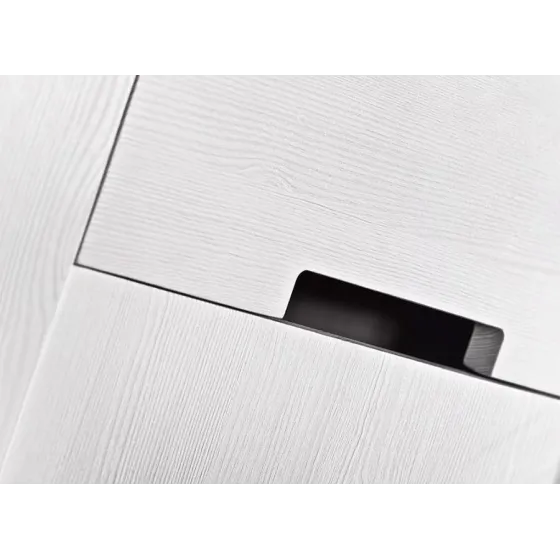 Finition bois blanc pour armoire en bois collection TOM