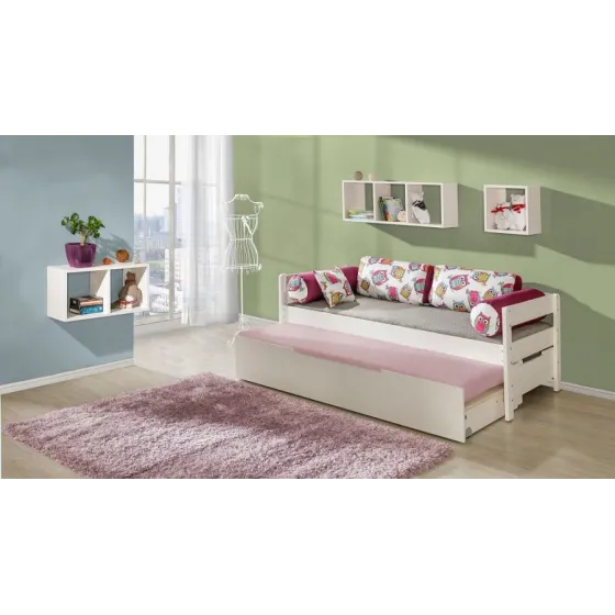 Étagère murale en bois pour chambre adulte collection TED