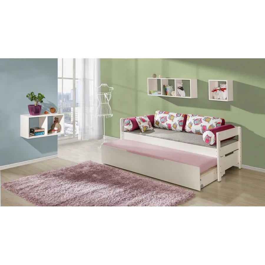 Étagère murale en bois pour chambre adulte collection TED