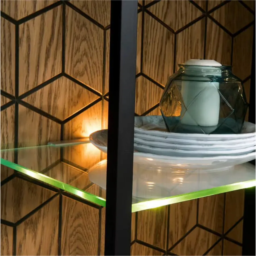 buffet bois et métal avec LED collection DIAMOND