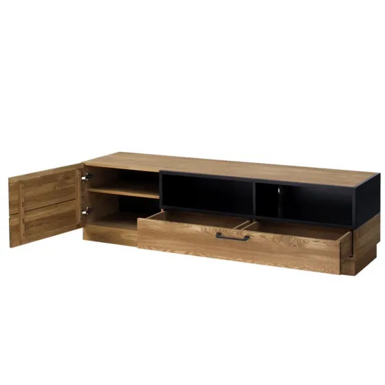 Meuble TV en bois 1 tiroir 1 porte collection DIAMOND