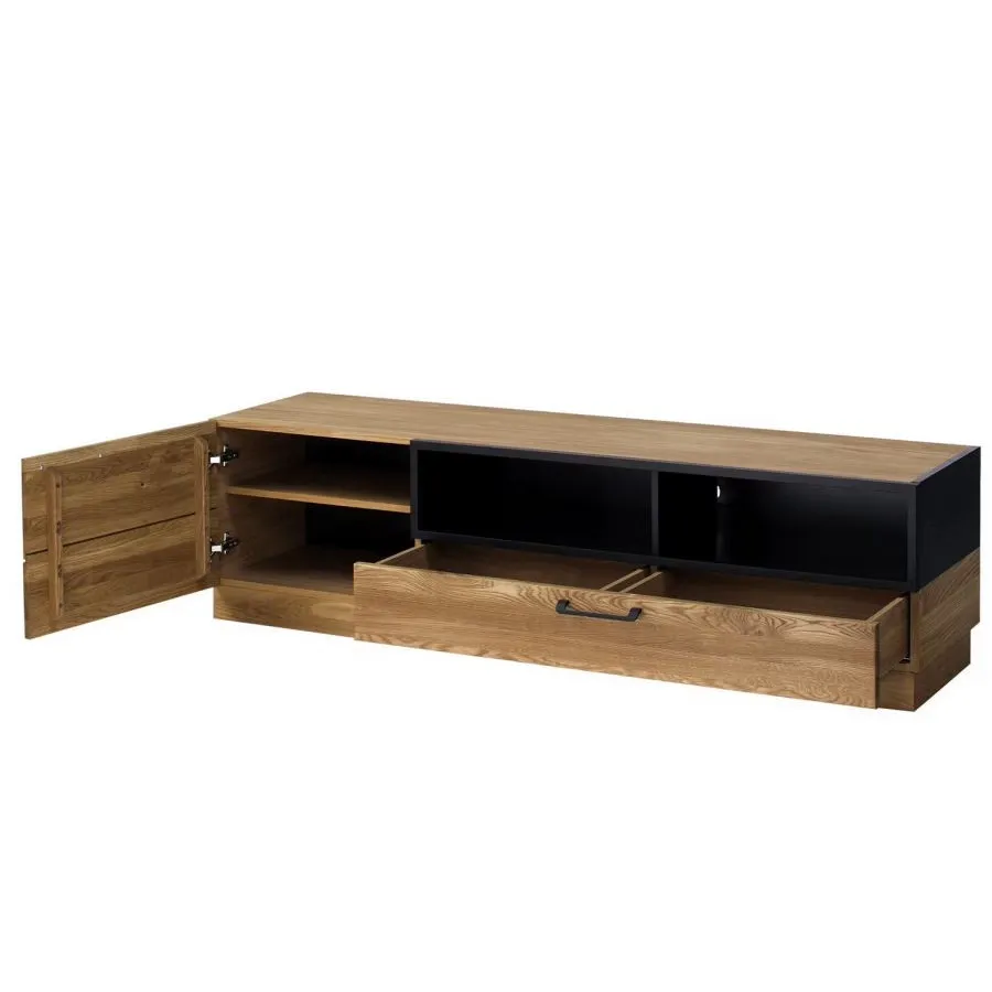 Meuble TV en bois 1 tiroir 1 porte collection DIAMOND
