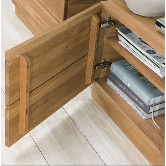 Meuble TV en bois avec 2 niches de rangement internes collection DIAMOND