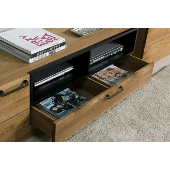 Meuble TV en bois avec grand tiroir collection DIAMOND