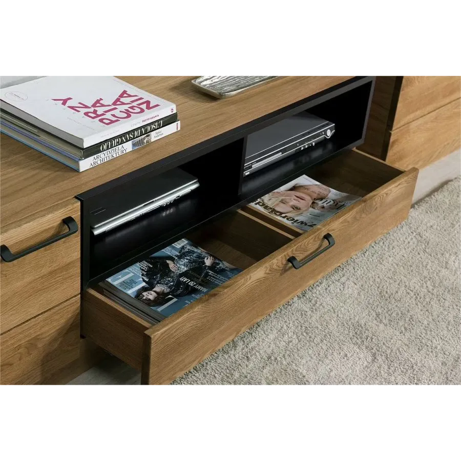 Meuble TV en bois avec grand tiroir collection DIAMOND