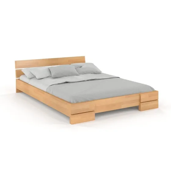 Lit en bois massif 140x190 collection INDIGO