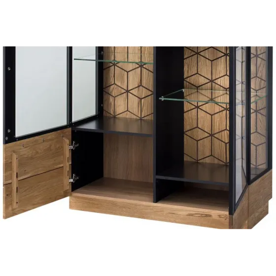 Vaisselier en bois et métal avec 6 étagères collection DIAMOND