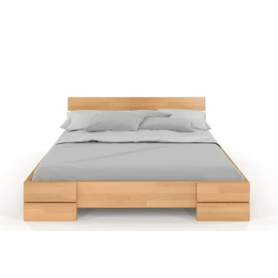 Lit en bois massif 2 personnes collection INDIGO