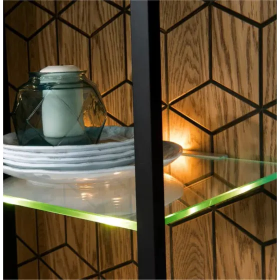 Vaisselier en bois et métal finiton haut de gamme collection DIAMOND