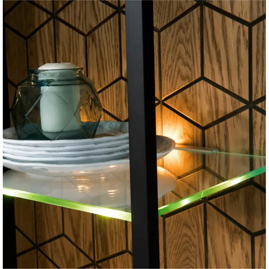 Vaisselier en bois et métal finiton haut de gamme collection DIAMOND
