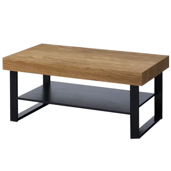 Table basse bois double plateau collection DIAMOND