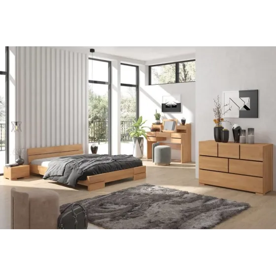 Lit en bois massif pour chambre moderne collection INDIGO