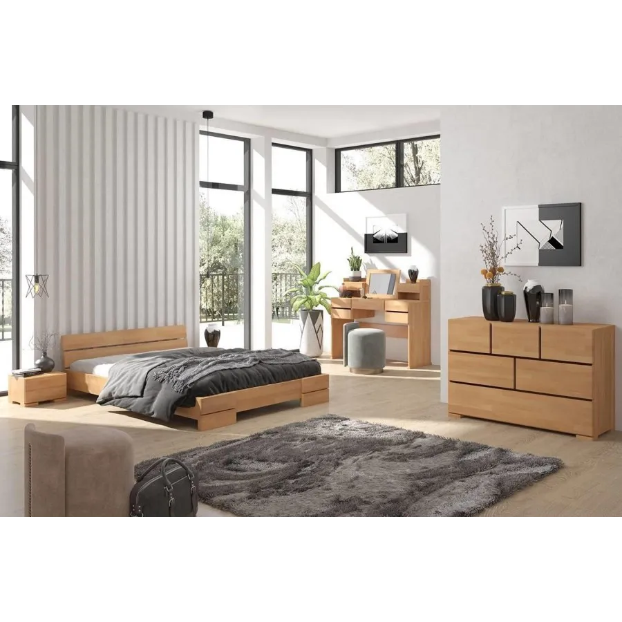 Lit en bois massif pour chambre moderne collection INDIGO