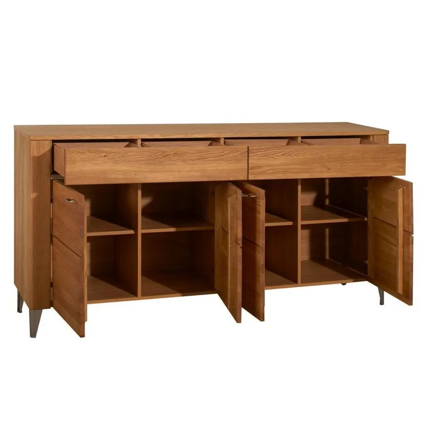Buffet en bois 4 portes 2 tiroirs collection HAVANA